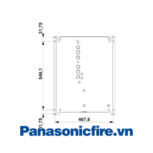 5020 Gi&aacute; đỡ gắn tường loại 19 inch, Hệ thống b&aacute;o ch&aacute;y địa chỉ